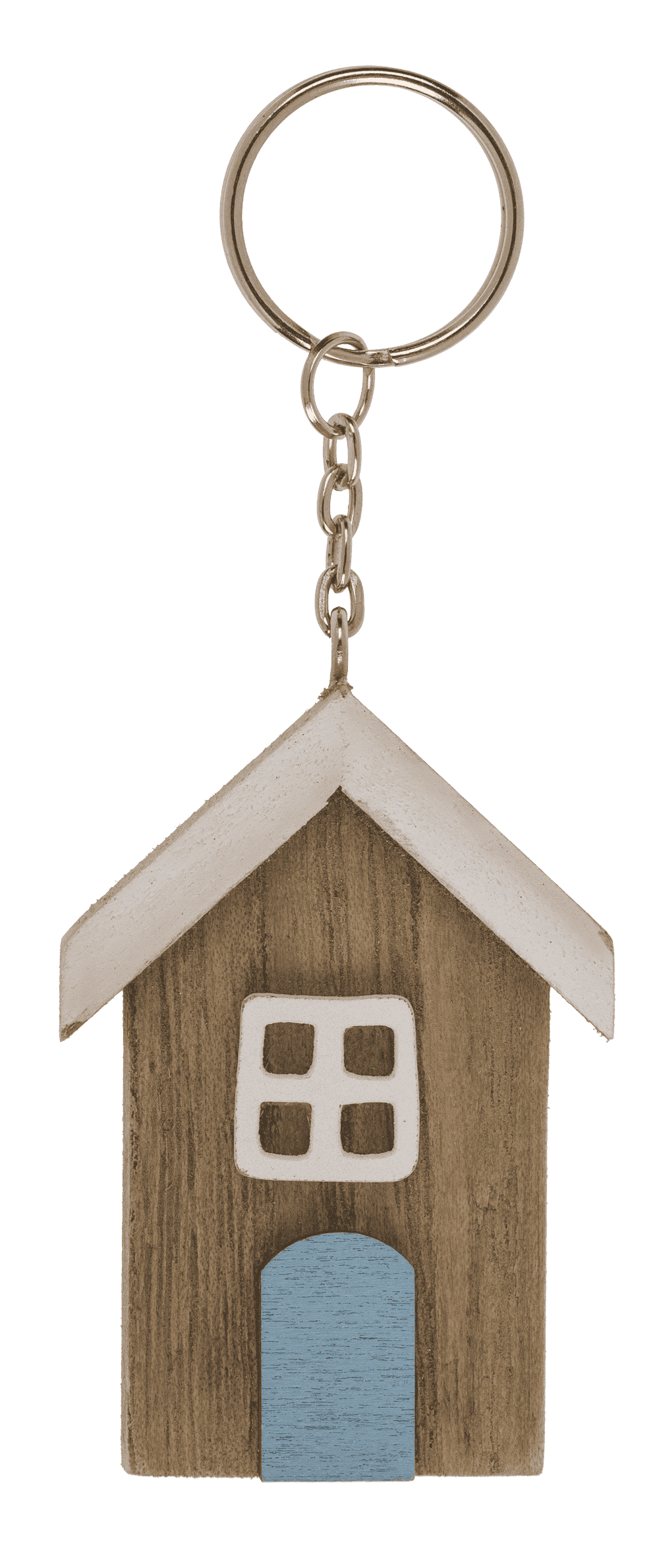 Metal key chain, Wooden beach house,
