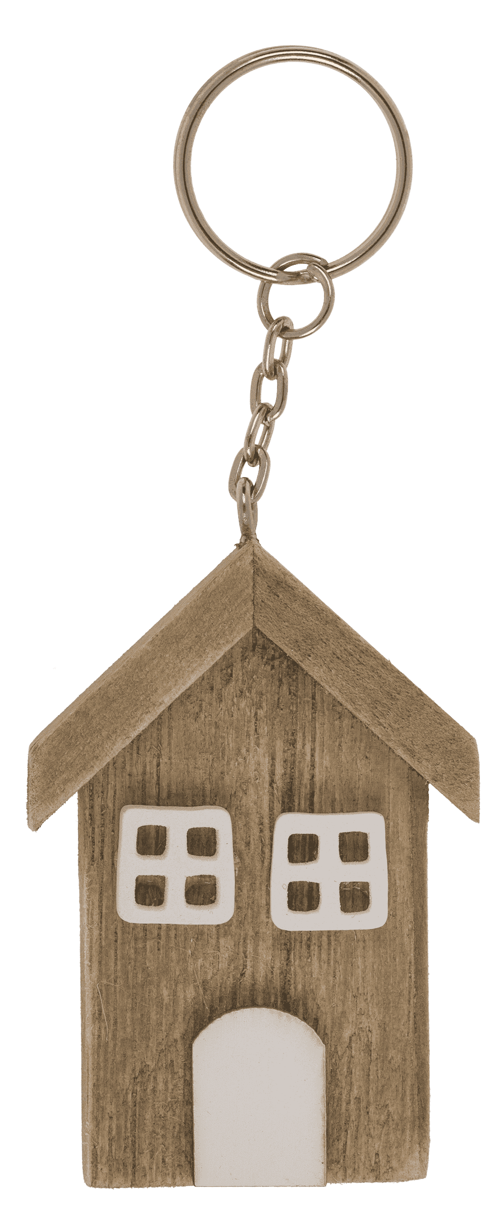 Metal key chain, Wooden beach house,