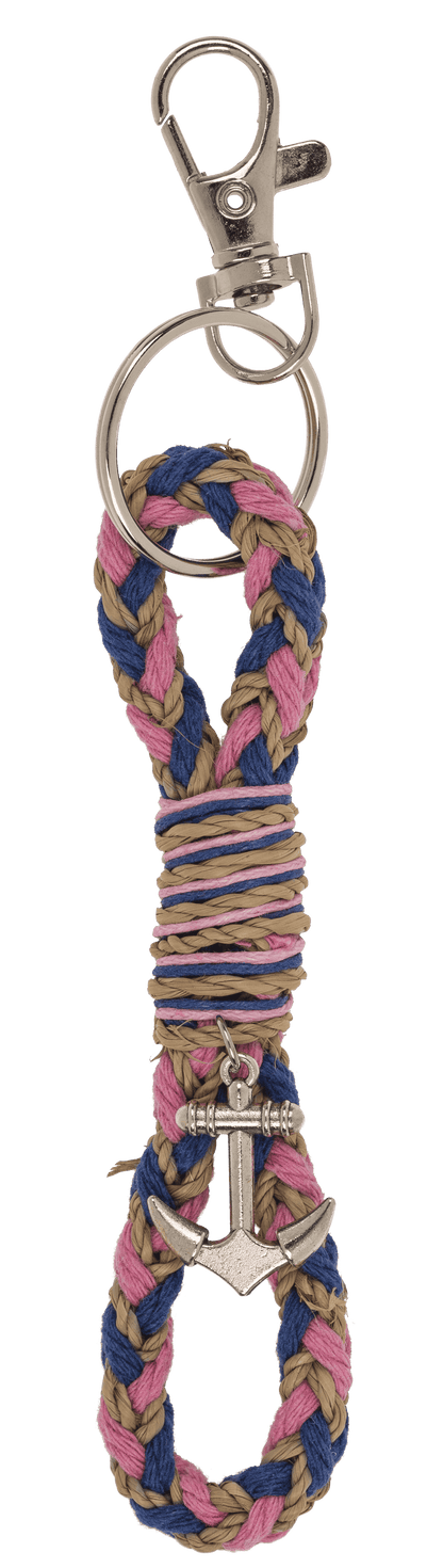 Metal key chain, anchor, 11 cm,