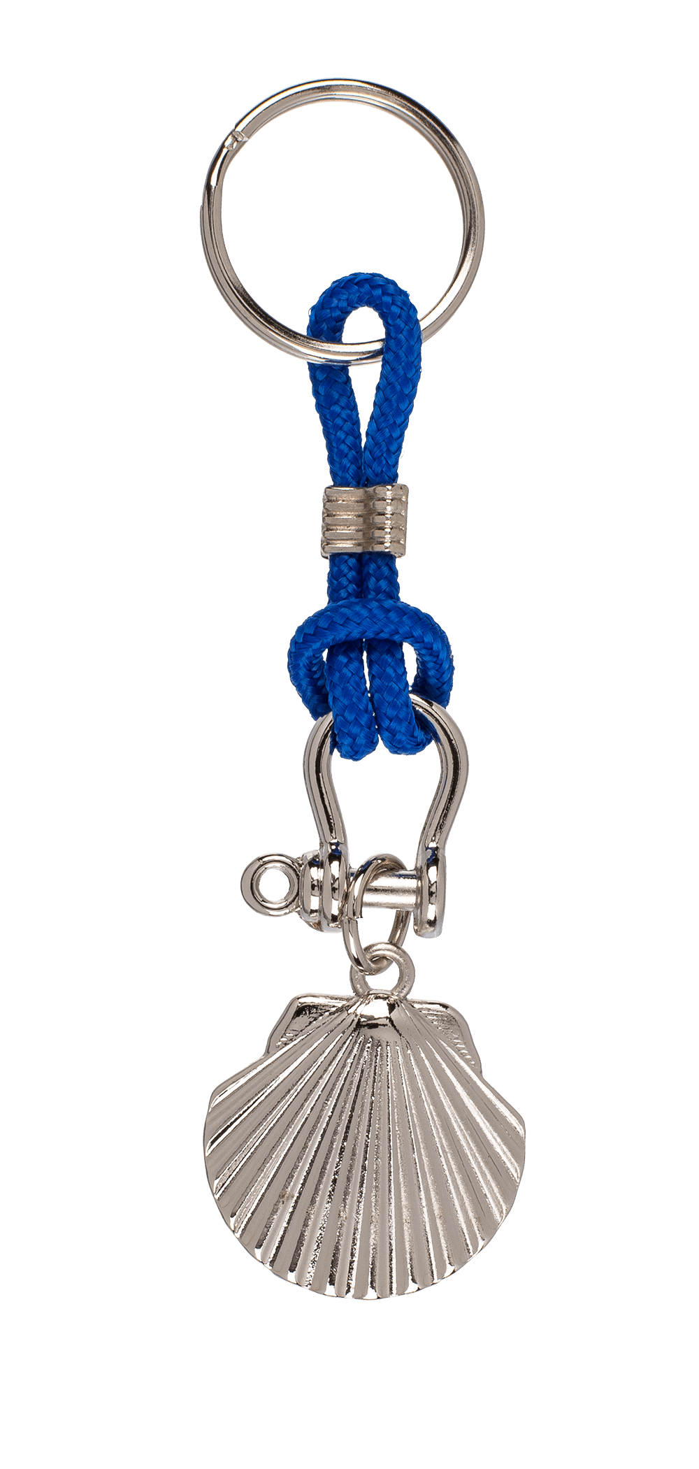 Metal keychain with cord, Maritime,
