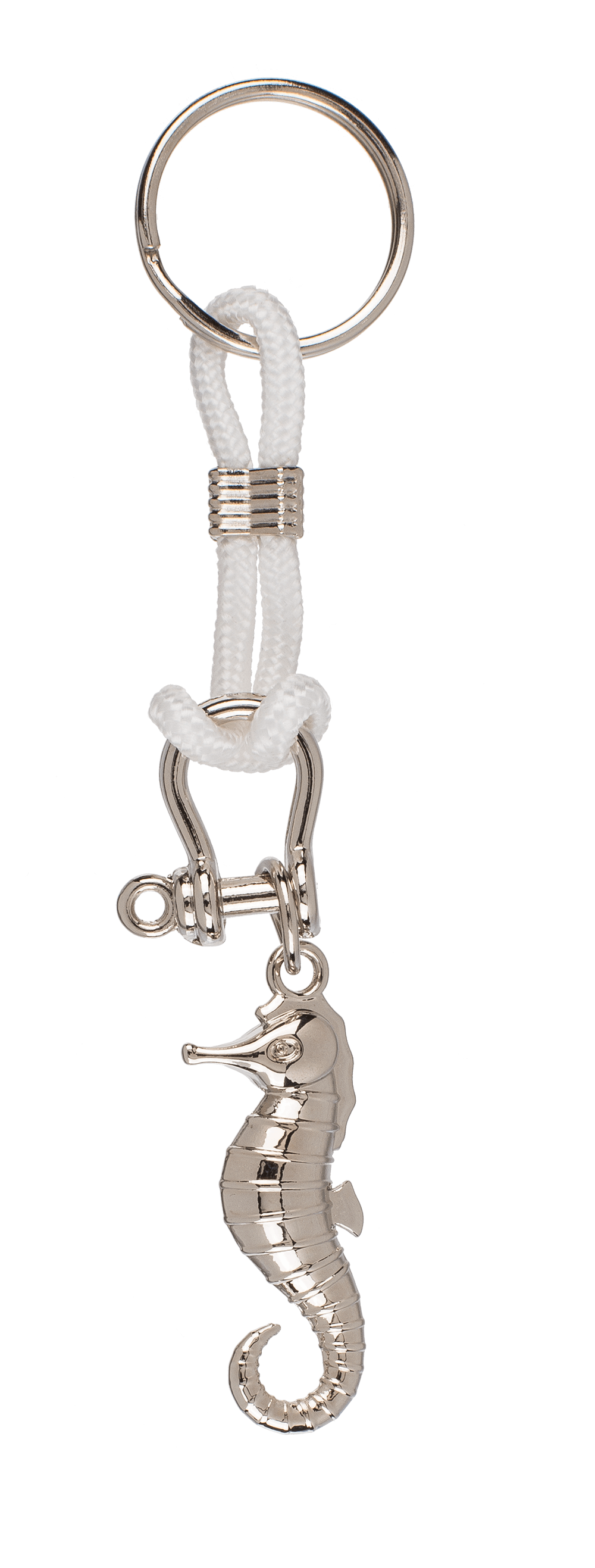 Metal keychain with cord, Maritime,