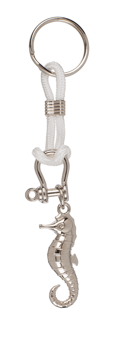 Metal keychain with cord, Maritime,