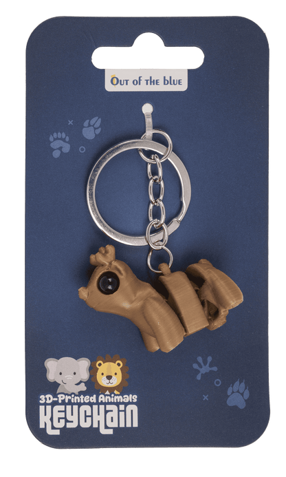 Metal keychain, 3D print Animals,