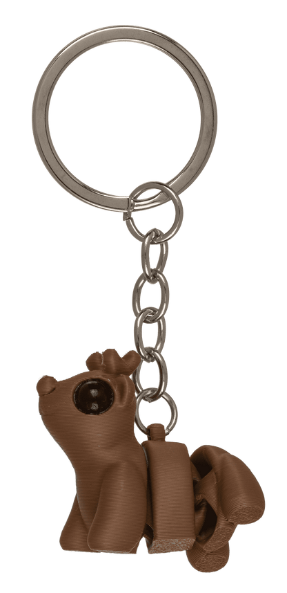 Metal keychain, 3D print Animals,