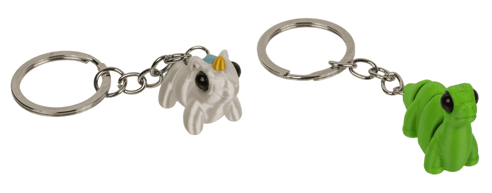 Metal keychain, 3D print Animals,
