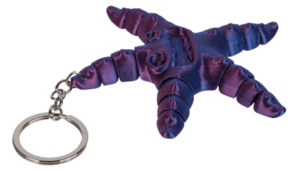 Metal keychain, 3D print Sea Animals,