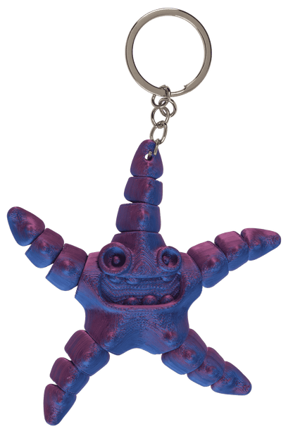Metal keychain, 3D print Sea Animals,