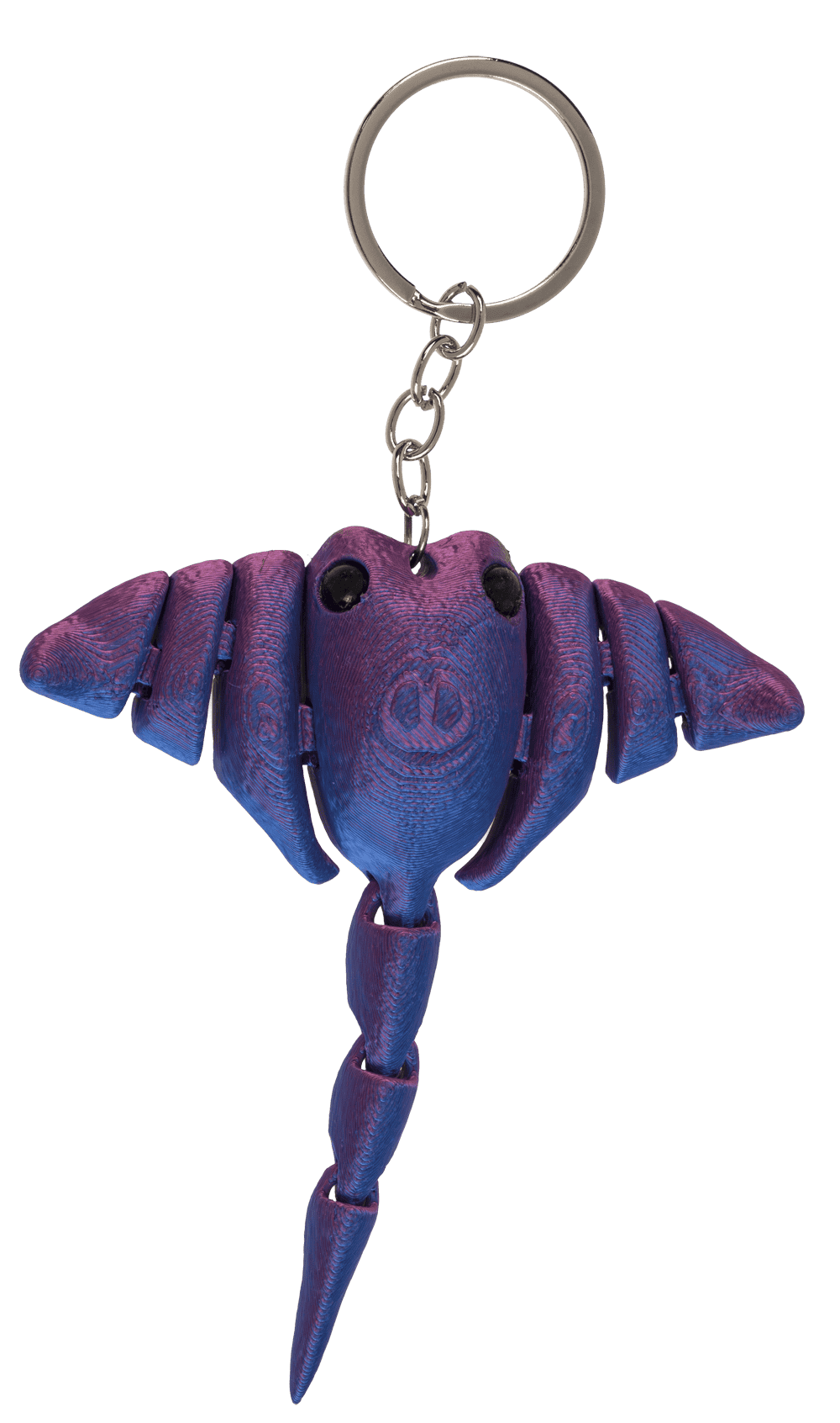 Metal keychain, 3D print Sea Animals,