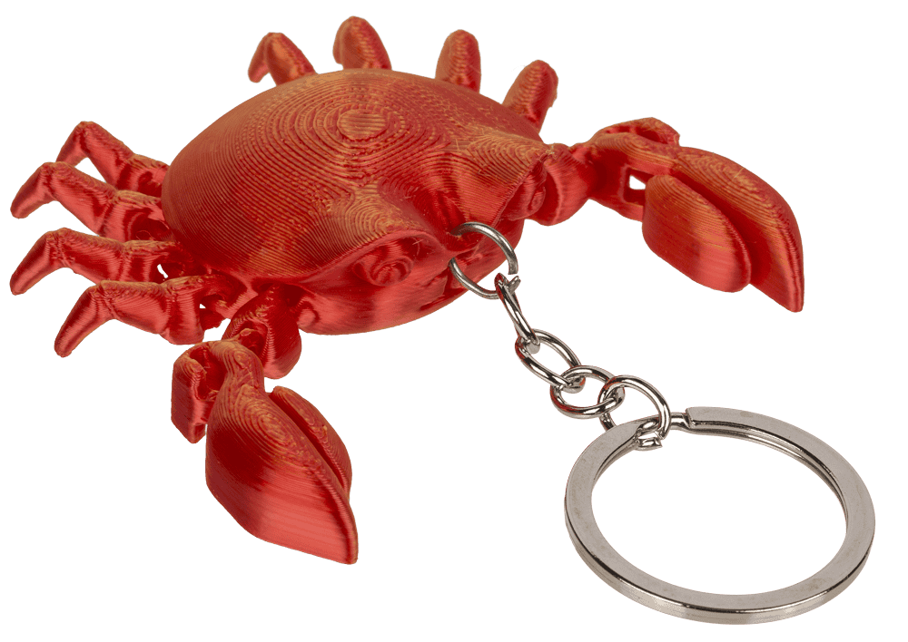 Metal keychain, 3D print Sea Animals,