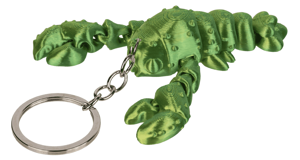 Metal keychain, 3D print Sea Animals,