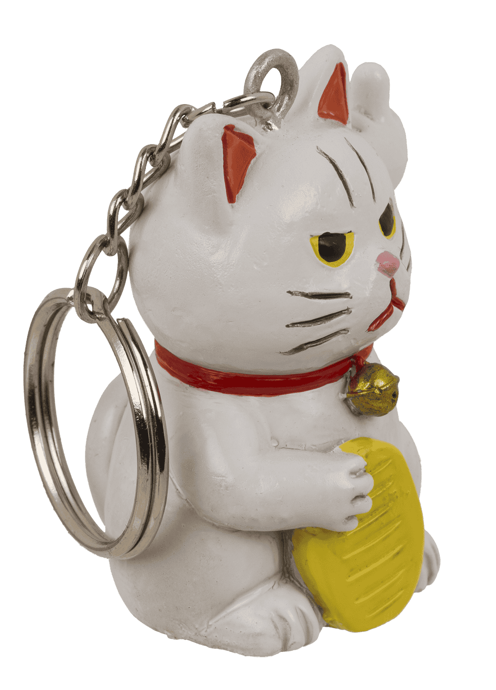 Metal keychain, Angry Cat,