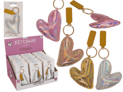 Metal keychain, Heart,
