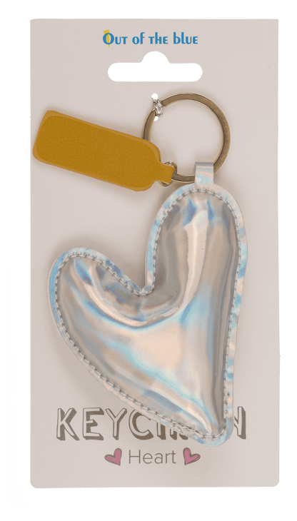 Metal keychain, Heart,