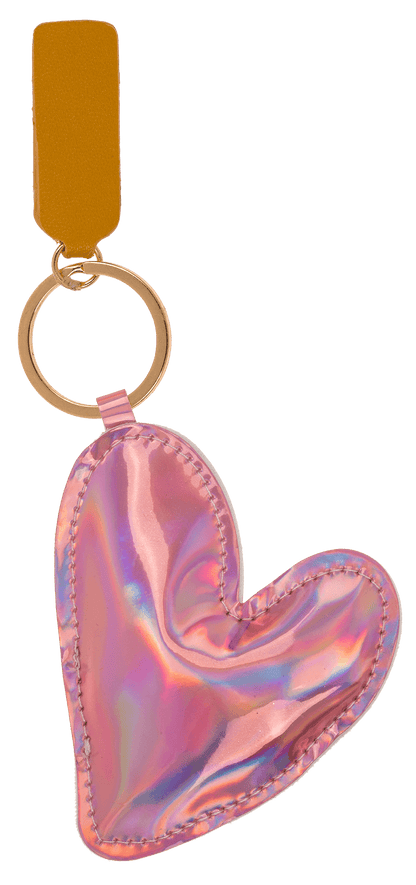 Metal keychain, Heart,