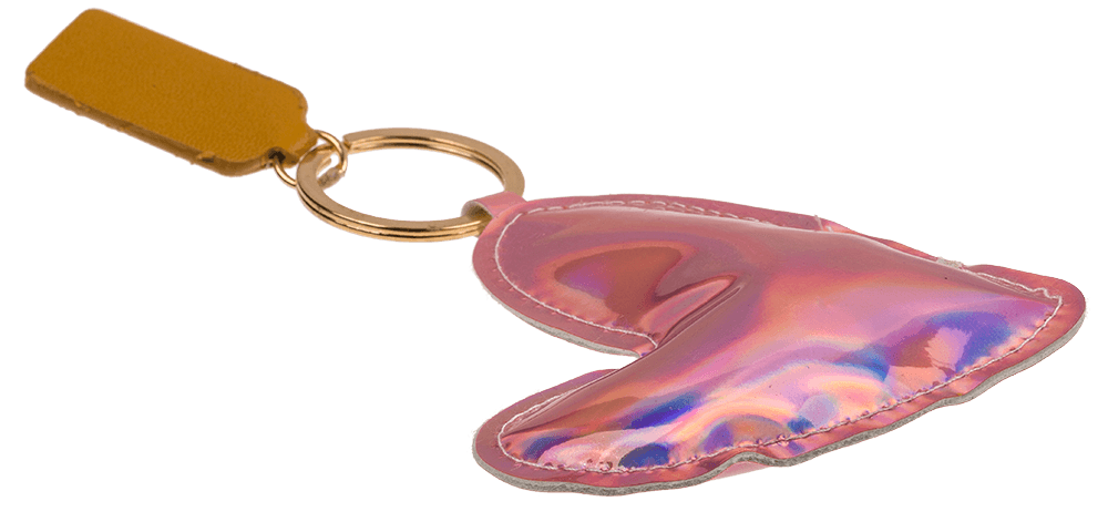 Metal keychain, Heart,