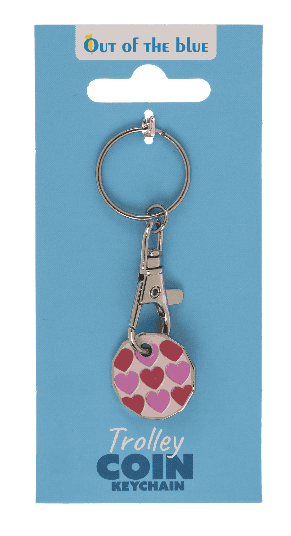 Metal Keychain with trolley Coin,