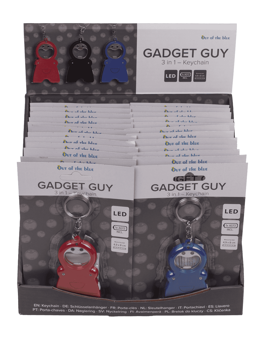 Metal keychain, Gadget Guy - 3 in 1,