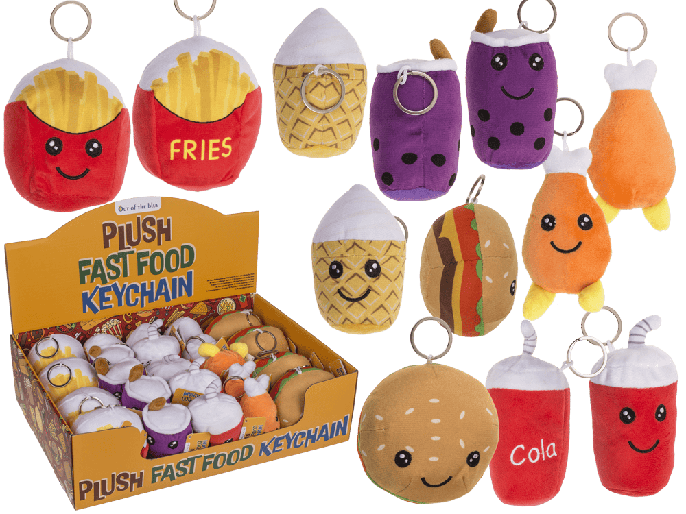 Metal keychain, Fast Food,