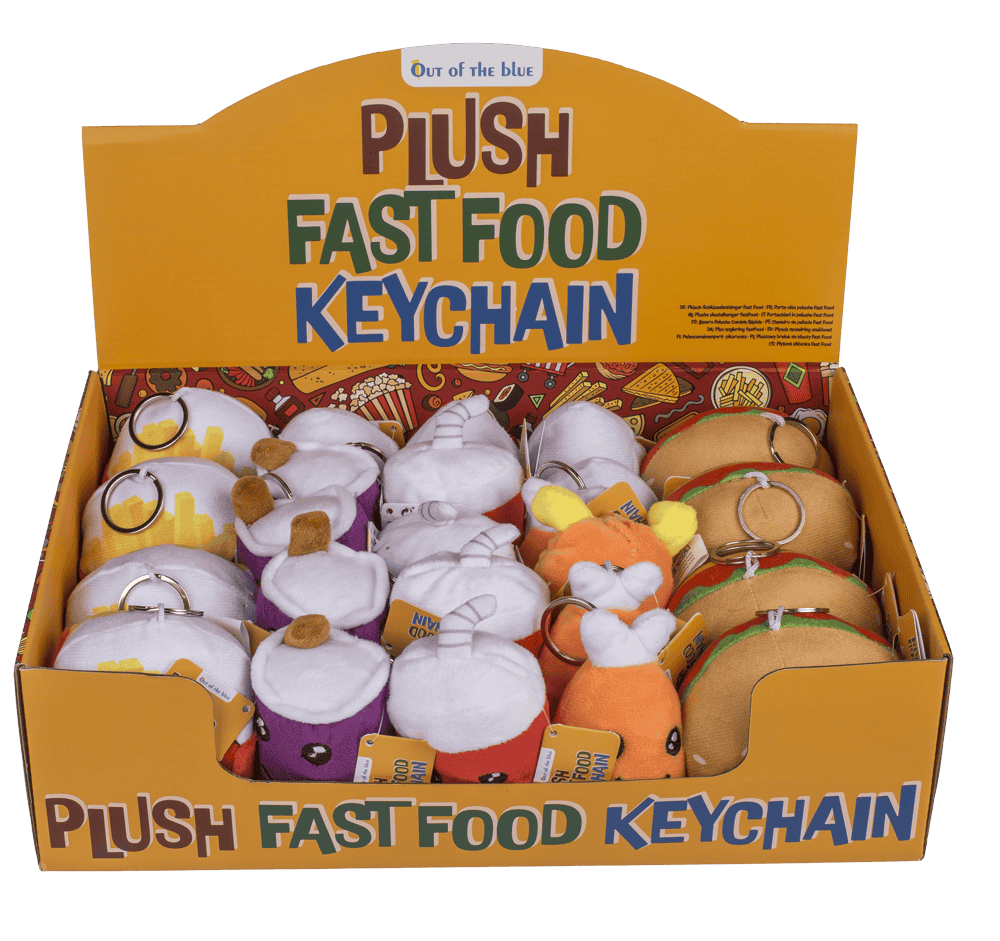 Metal keychain, Fast Food,