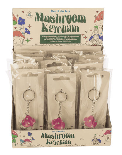 Metal keychain, Mushroom,