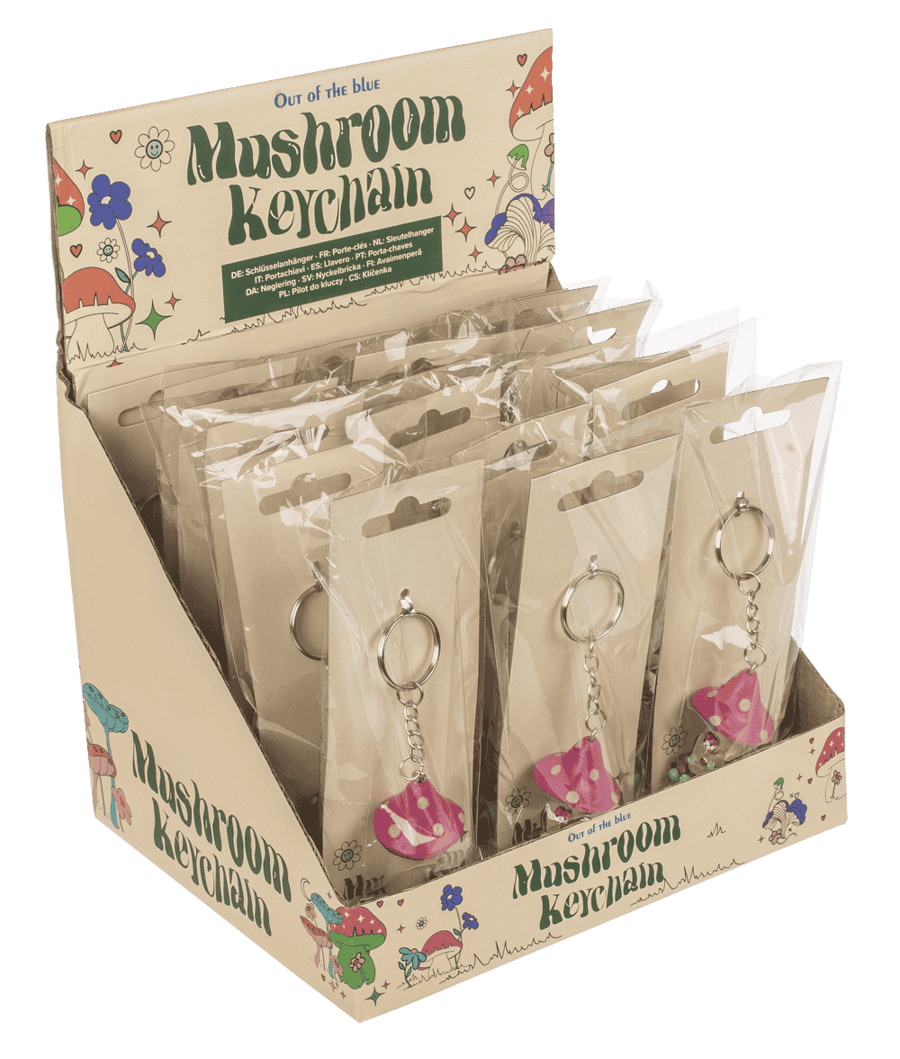 Metal keychain, Mushroom,