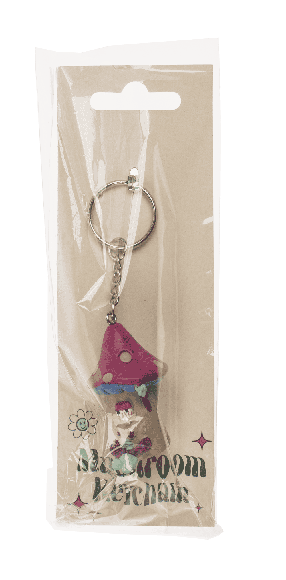 Metal keychain, Mushroom,