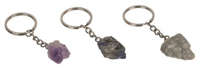 Metal keychain, Chakra Chystals,