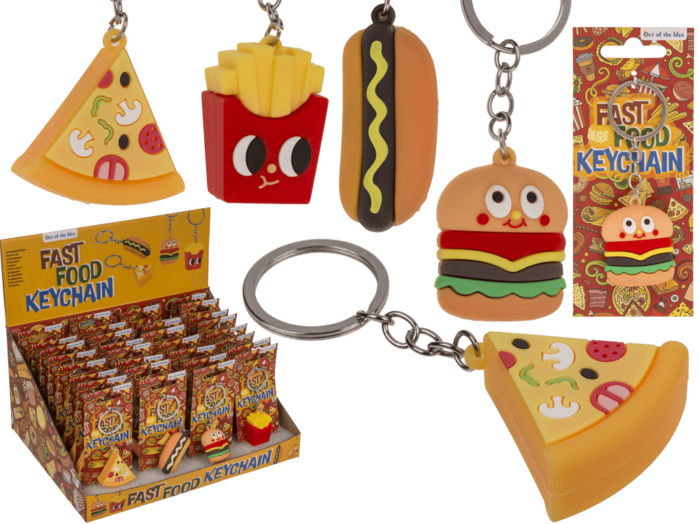 Metal keychain, Fast Food,