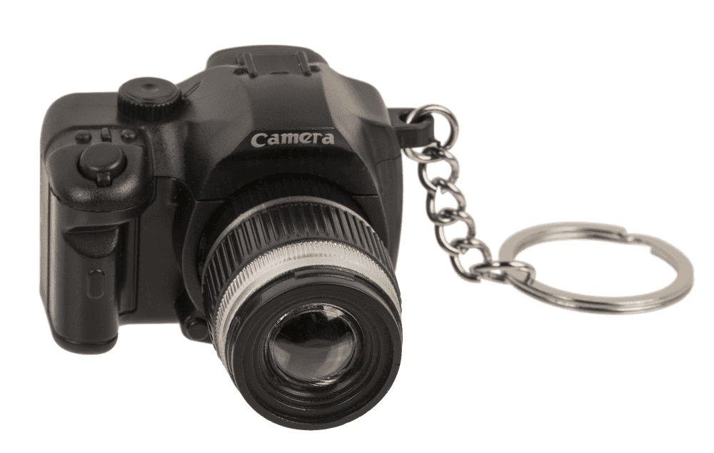Metal keychain, Camera,