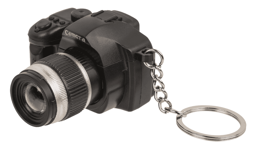 Metal keychain, Camera,