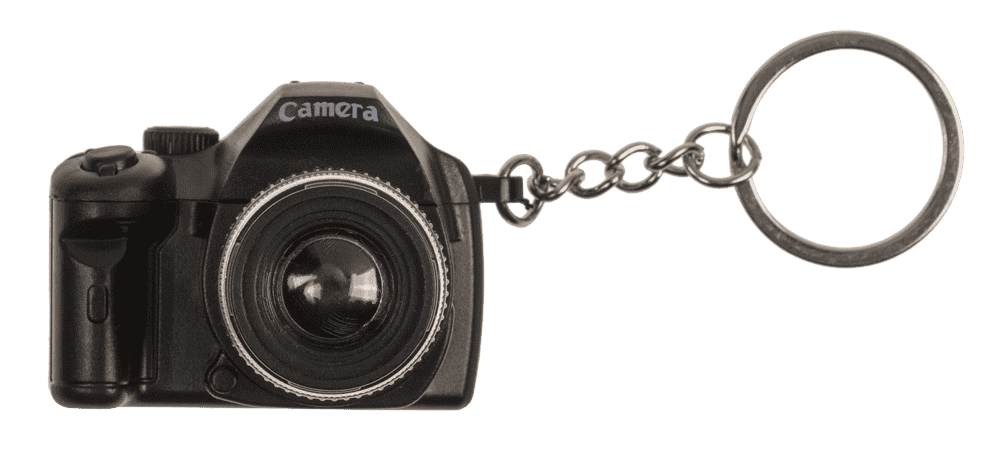 Metal keychain, Camera,