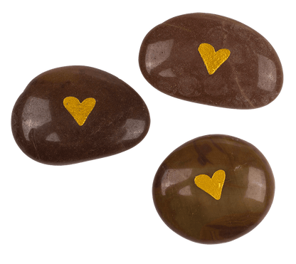 Worry stone with english wording,