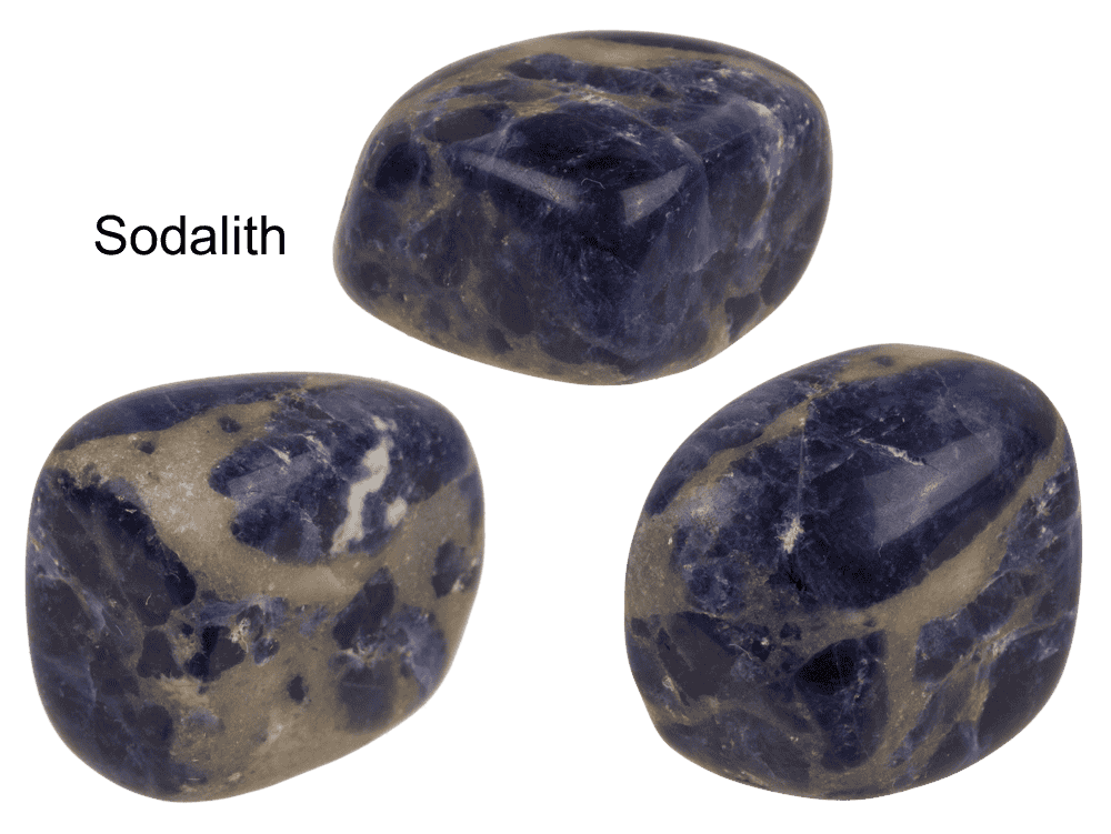 Chakra stones, set of 7 pcs in organza sachet,