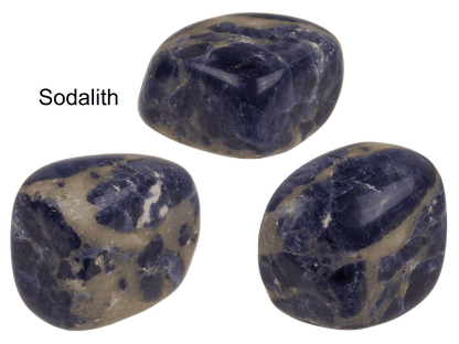 Chakra stones, set of 7 pcs in organza sachet,