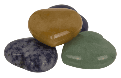 Gem stone, heart, 2,5 cm,