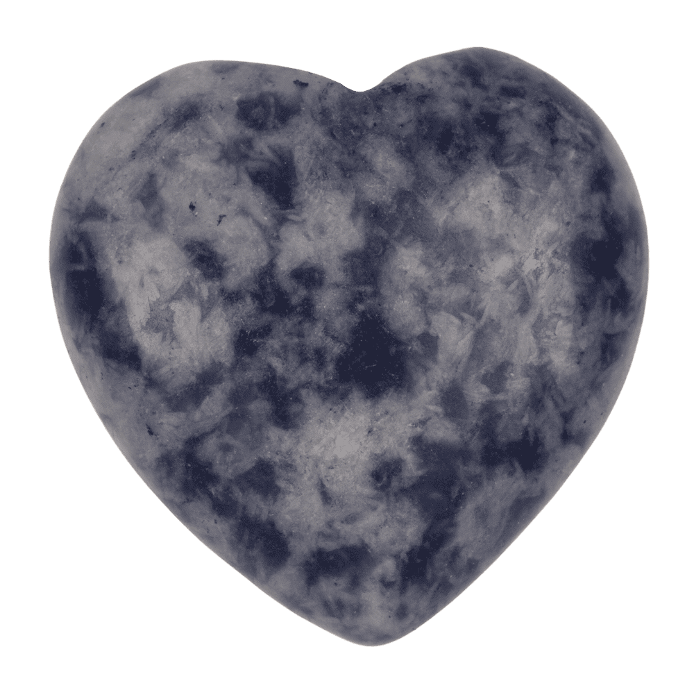 Gem stone, heart, 2,5 cm,