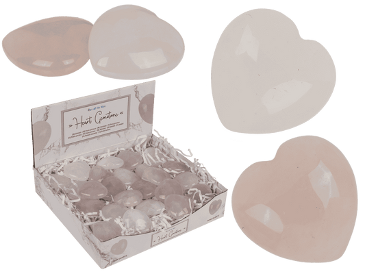 Gem stone heart, 4 cm,