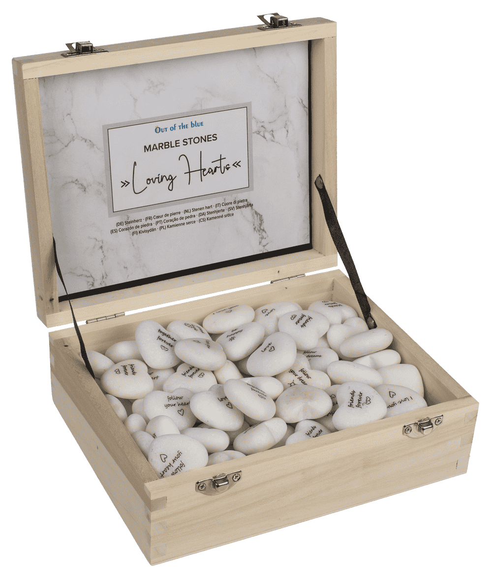 Loving Hearts, made of marble,