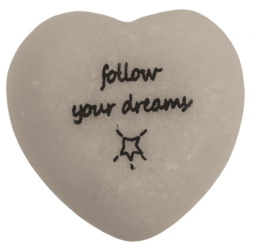 Loving Hearts, made of marble,