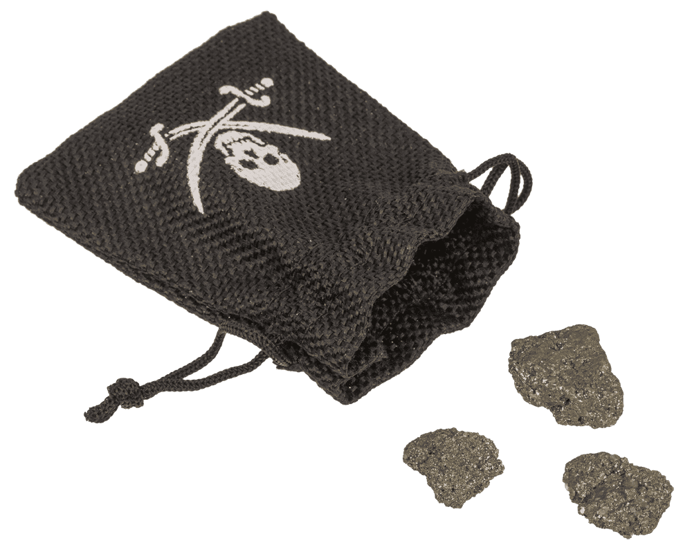 Pyrit stones, pirates gold,