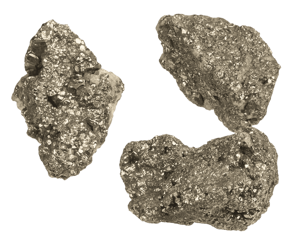 Pyrit stones, pirates gold,