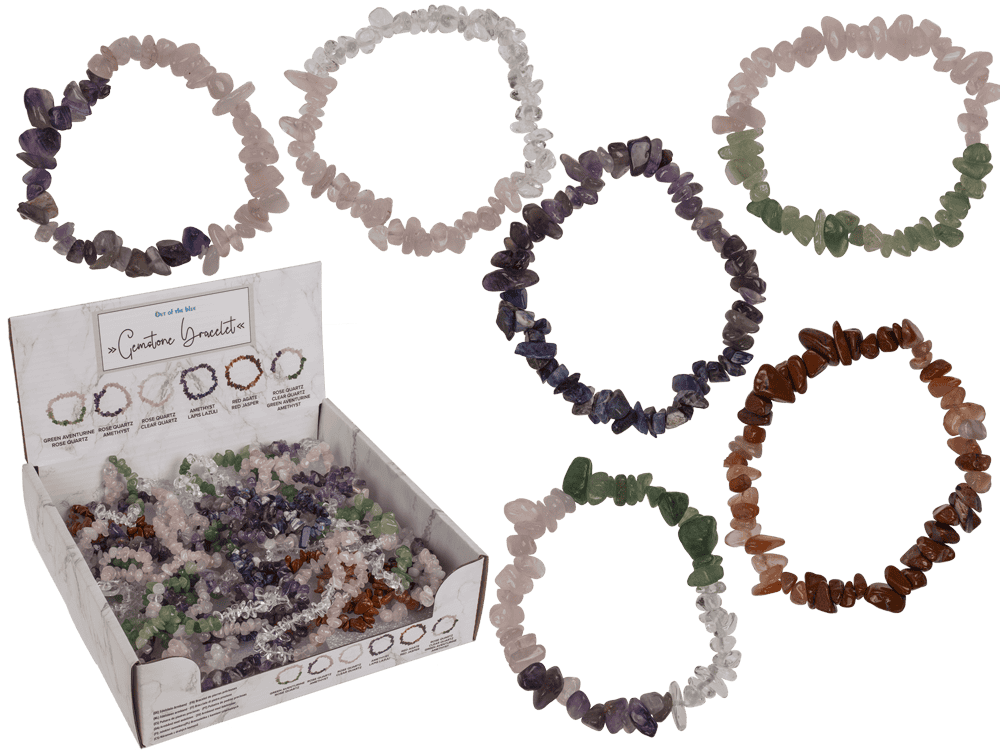 Multi-colour gemstone bracelet,