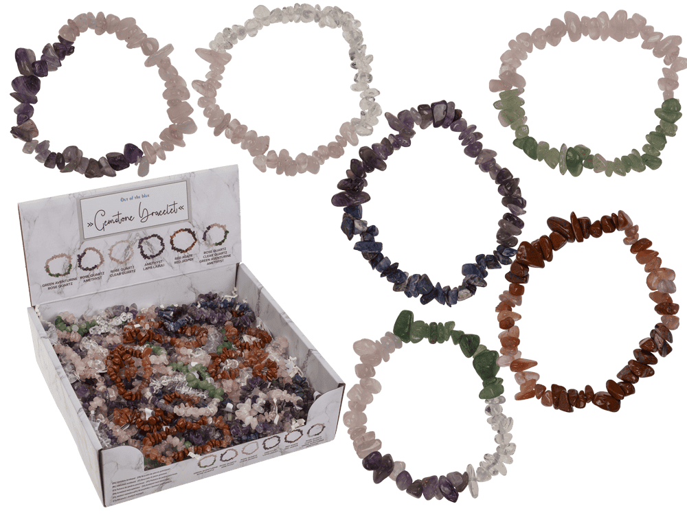 Multi-colour gemstone bracelet,
