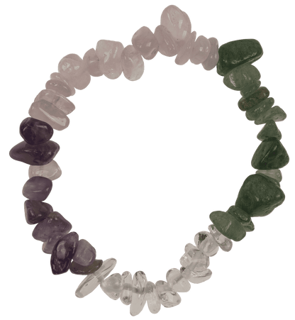 Multi-colour gemstone bracelet,