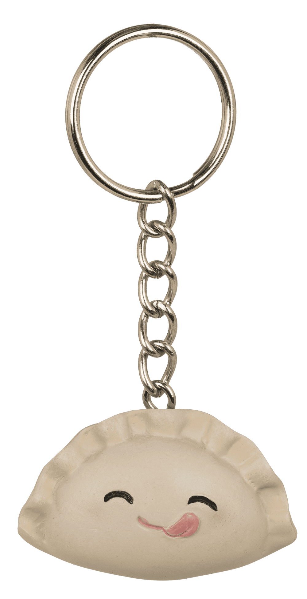 Metal keychain, Dumpling,