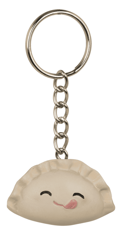 Metal keychain, Dumpling,