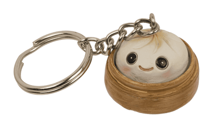 Metal keychain, Dumpling,