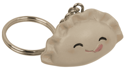 Metal keychain, Dumpling,