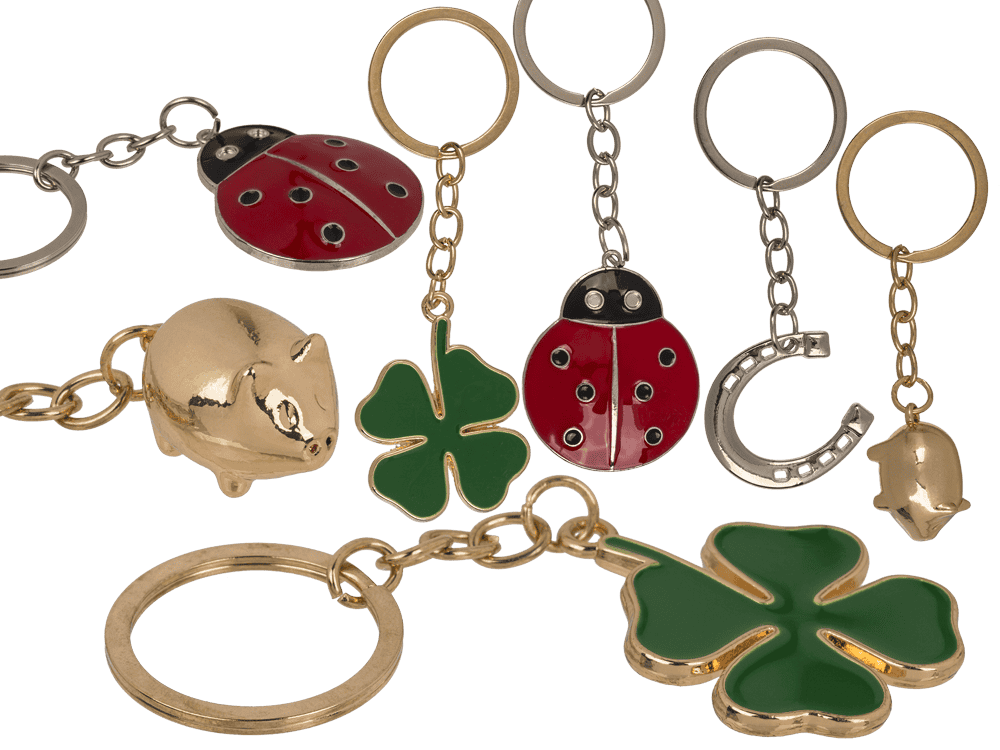 Metal keychain, Lucky Charms,