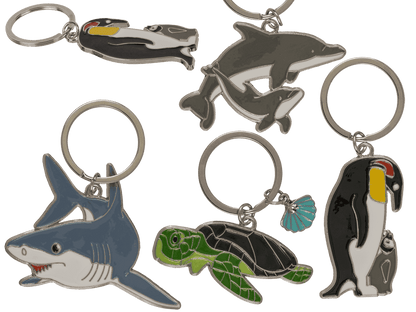 Metal keychain, Sea Life,